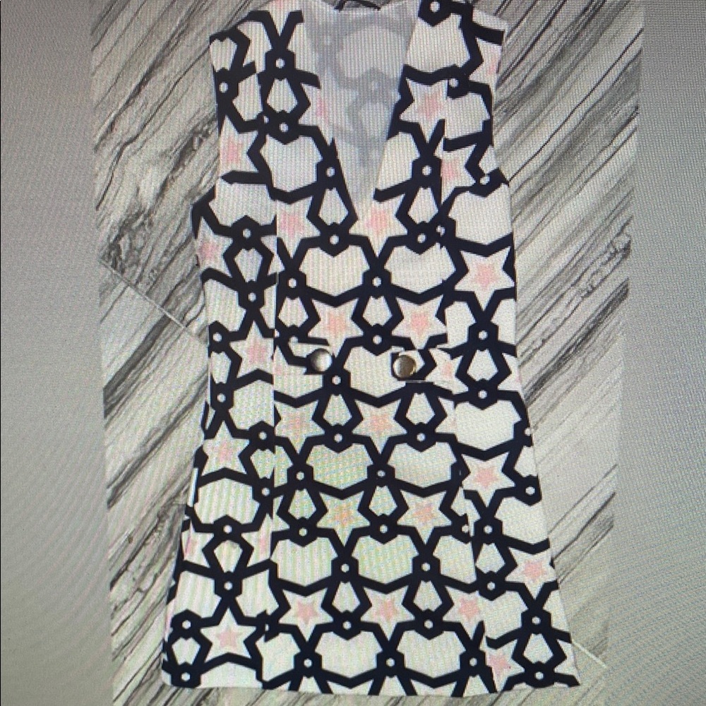 Zara Black and White Patterned Mini Dress